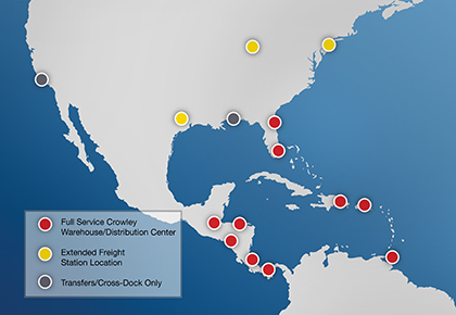 Click on a Warehouse Location for more detail Click on a Warehouse Location for more detail