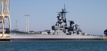 USS IOWA at Richmond nonaerial USS IOWA at Richmond nonaerial