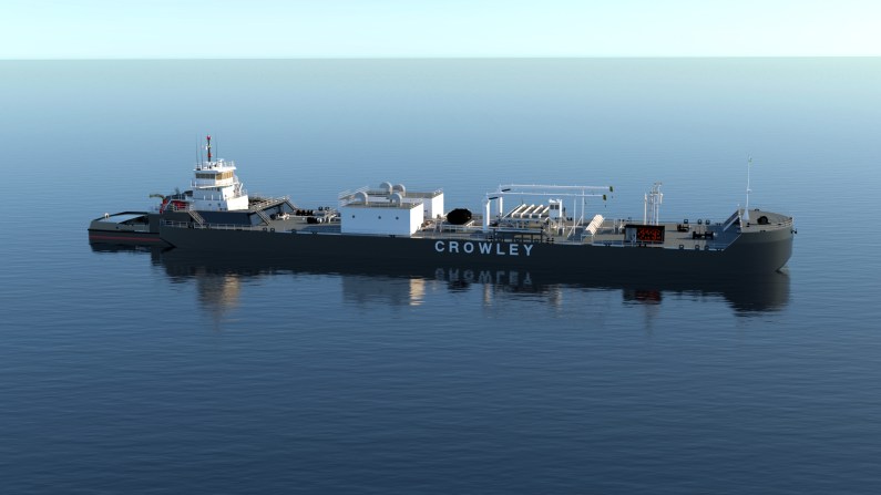 The 55,000-barrel-capacity (2.3 million gallon) ATB Aurora/Qamun will serve the air station and Crowley’s fuel customers throughout western Alaska and the Arctic.