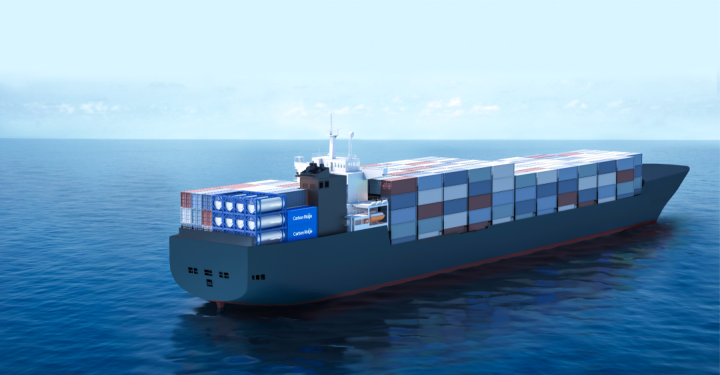 Container cargo ship